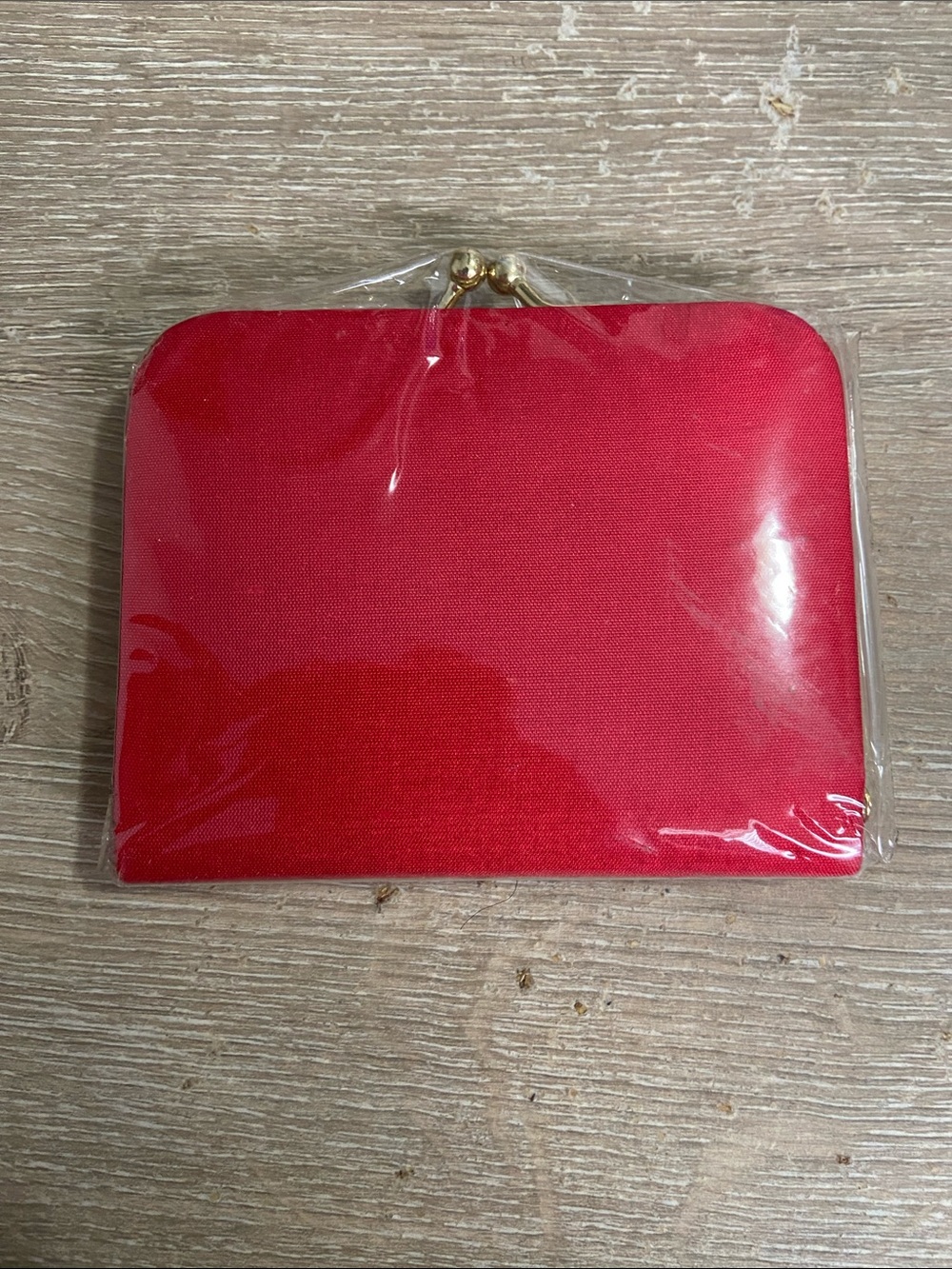 Red Kiss-Lock Coin Purse